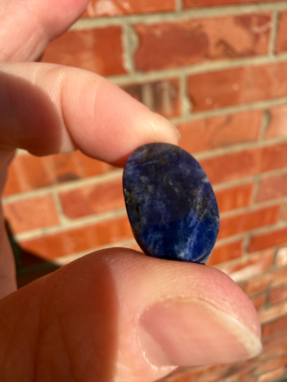 Deep Blue Oval Stone Cabochon sodalite